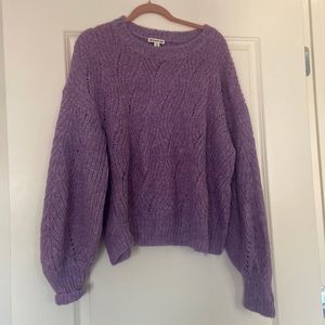 Whistles sweater in purple, size medium